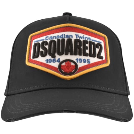 DSQUARED2 キャップ ブラック メンズ DSQUARED2 Badge Baseball Cap Black | Mainline Menswear us